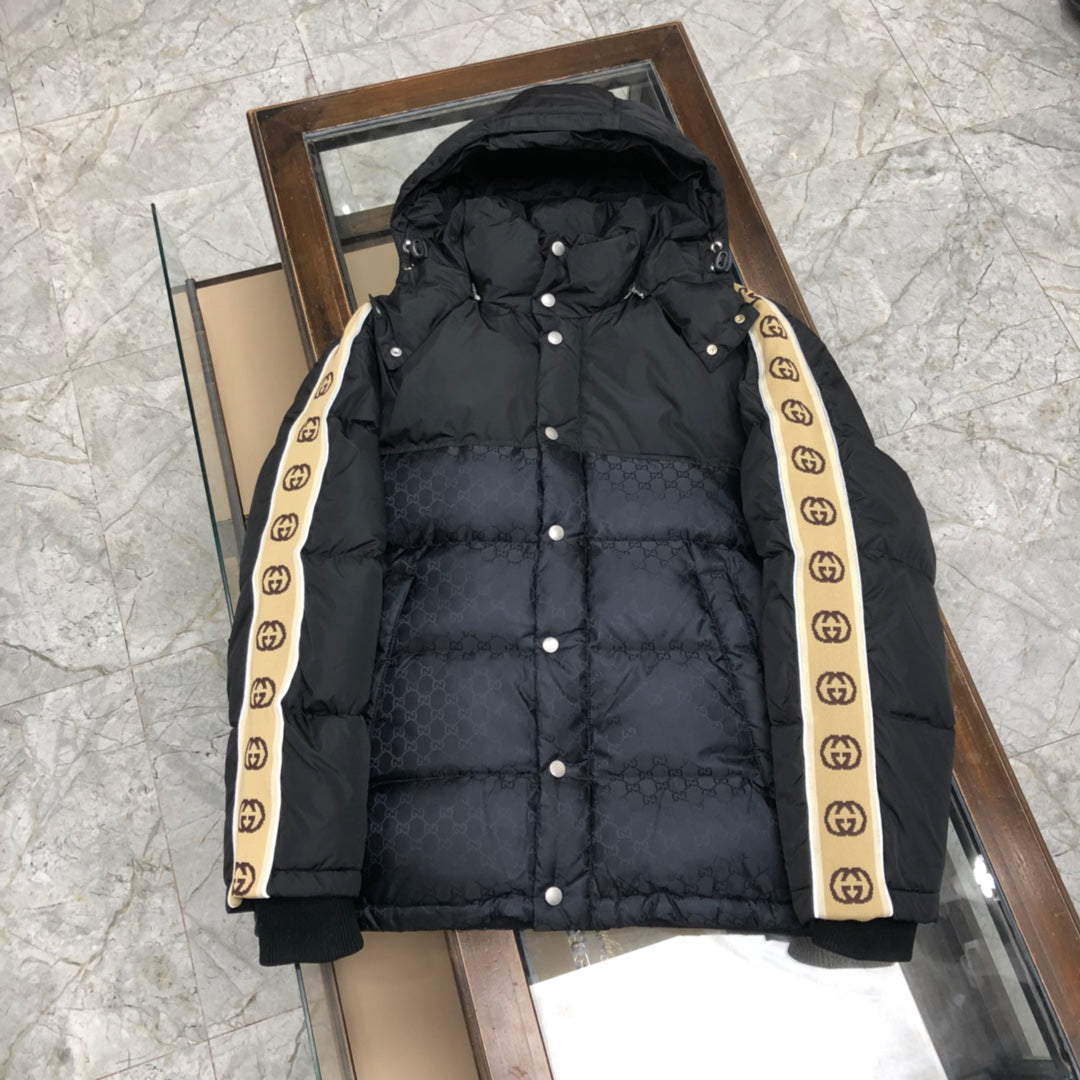 1021 New reflective ribbon down jacket