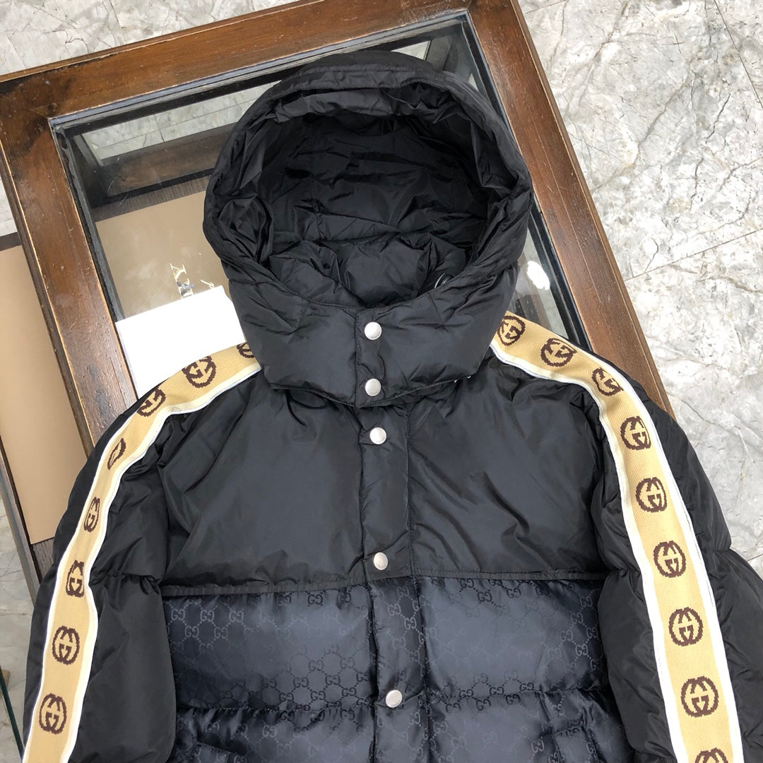 1021 New reflective ribbon down jacket