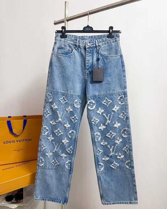 New trend printed jeans