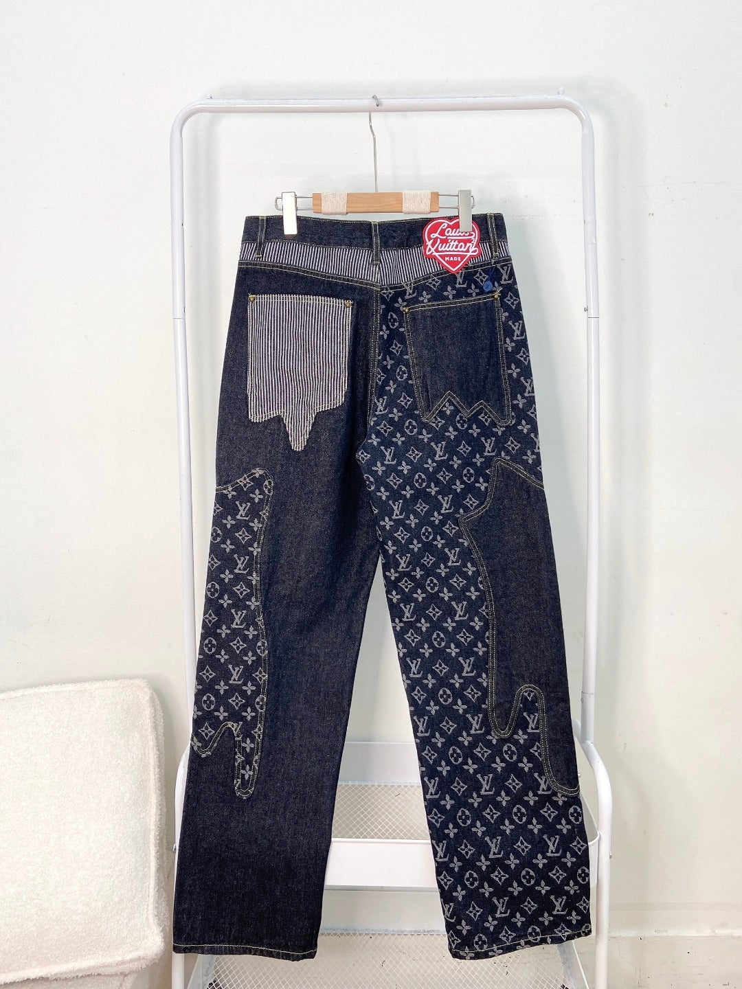 0717 Cargo functional denim pants