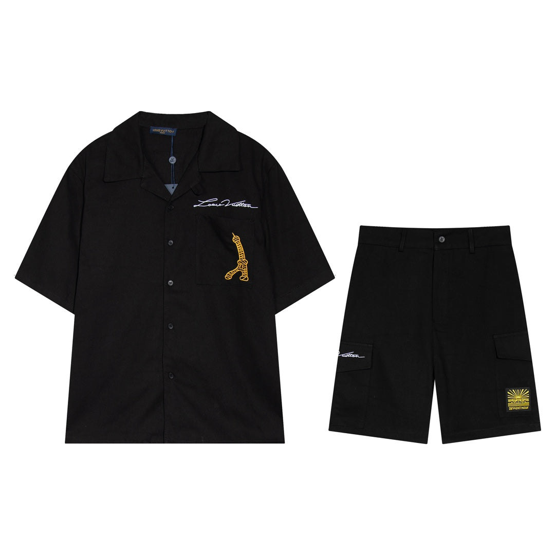 0621 New shirt and shorts suit