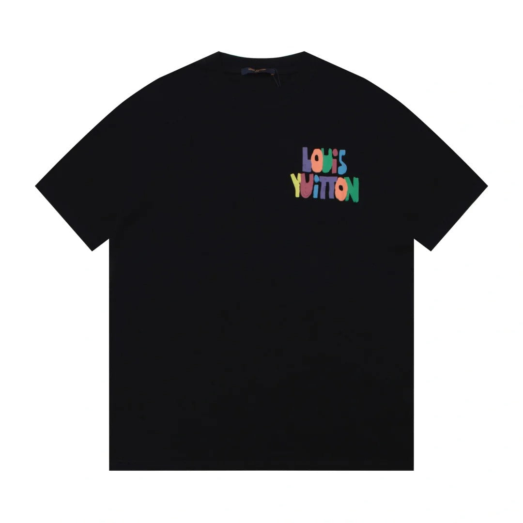 0528 DDouble-sided printed logo T-shirt