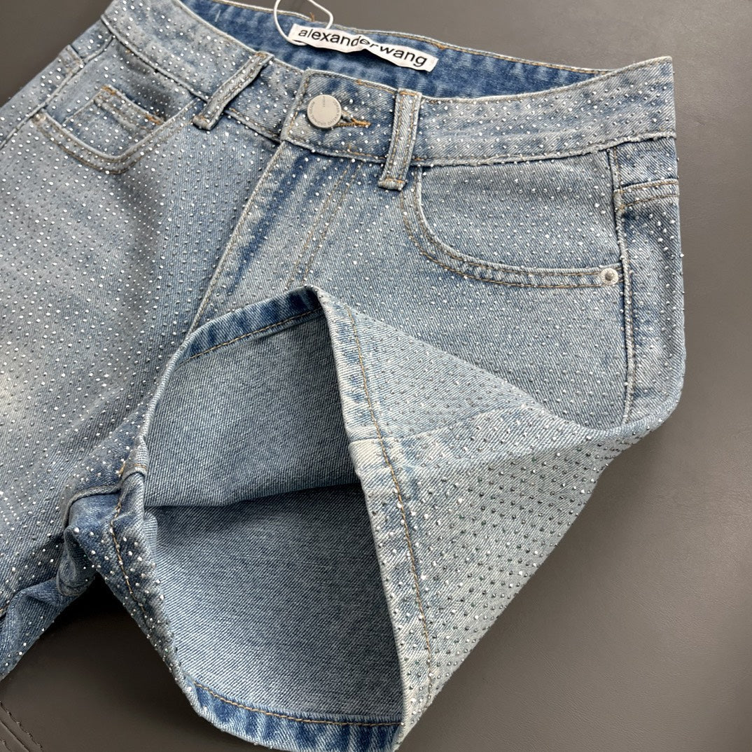 0528 Diamond denim shorts