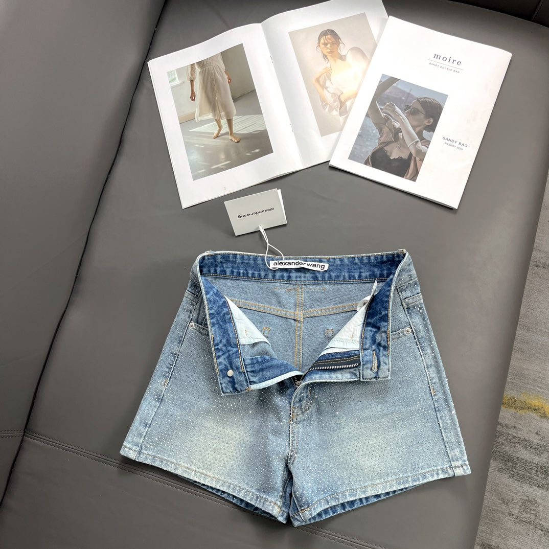 0528 Diamond denim shorts