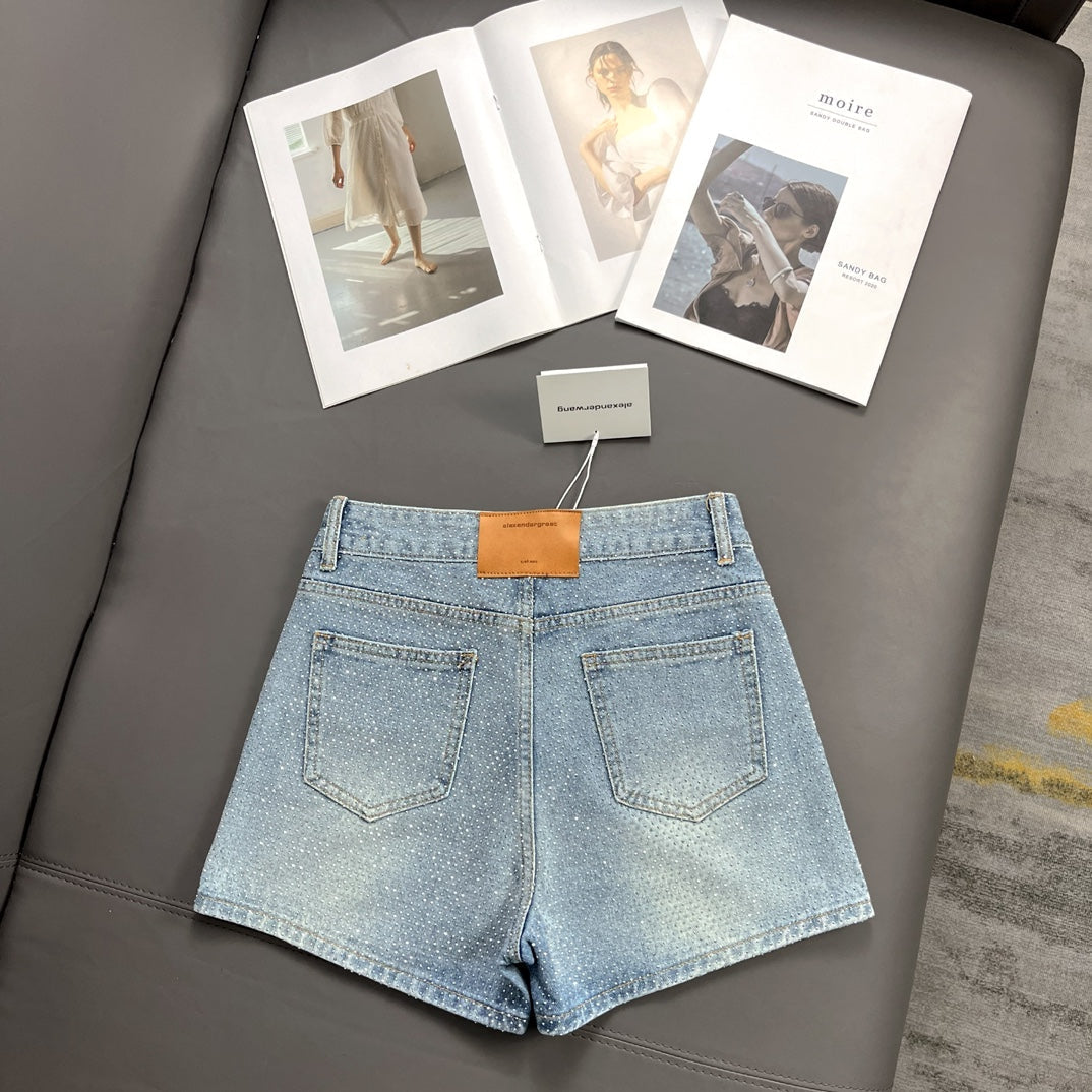 0528 Diamond denim shorts