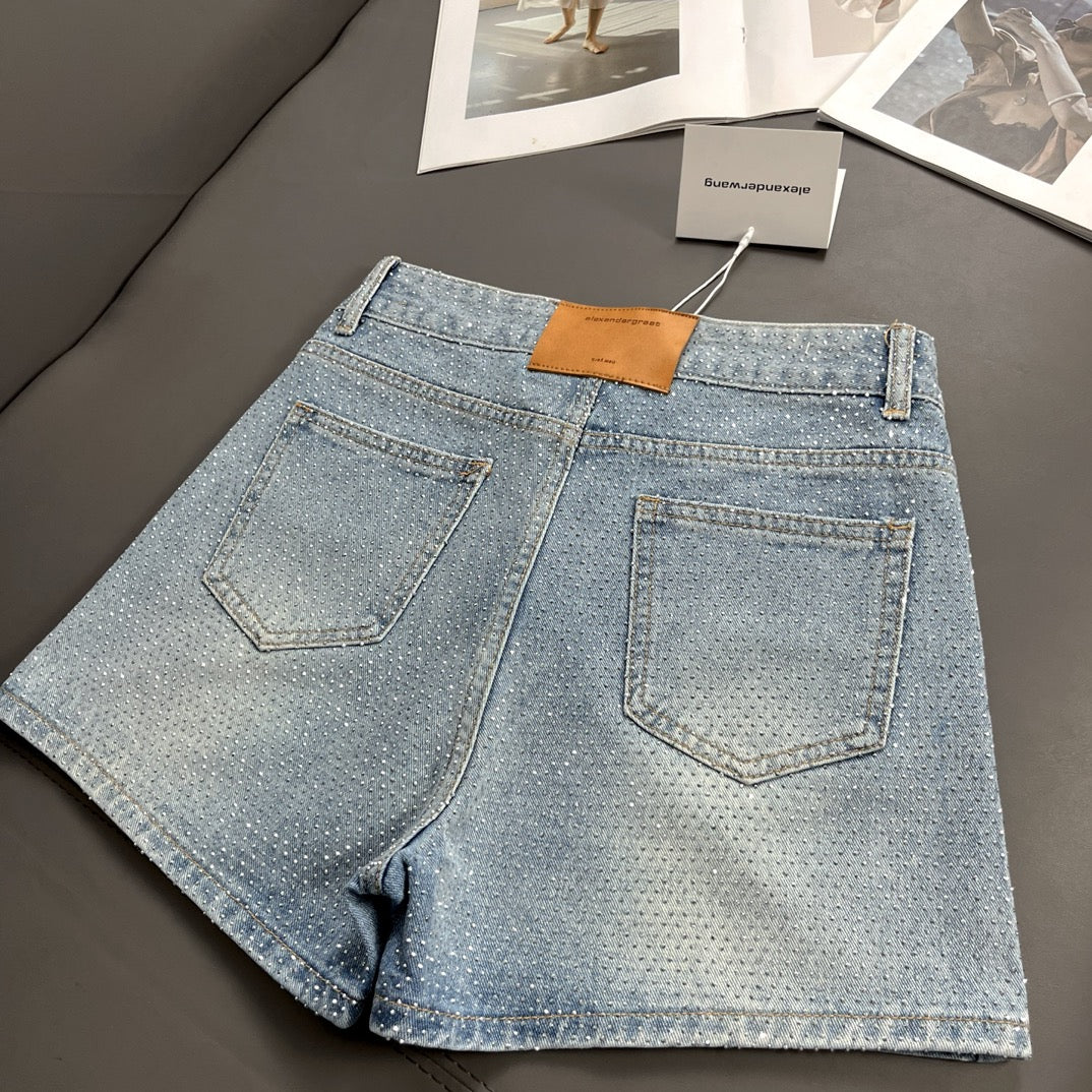 0528 Diamond denim shorts