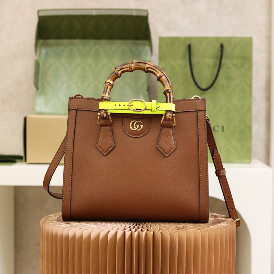 0528 Diana small tote bag cuir leather