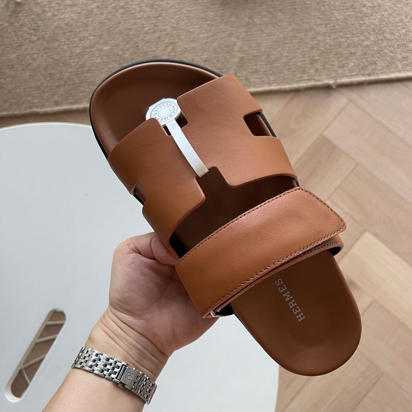 0425 The latest summer calfskin functional sandals