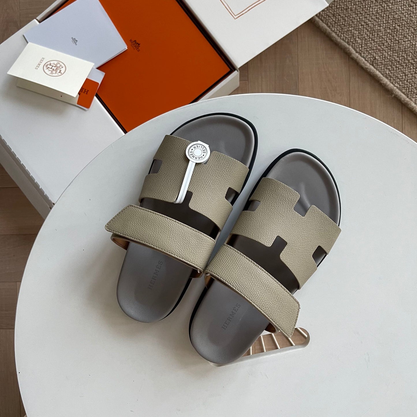 0425 The latest summer calfskin functional sandals