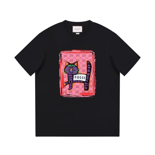 Cat Print T-Shirt