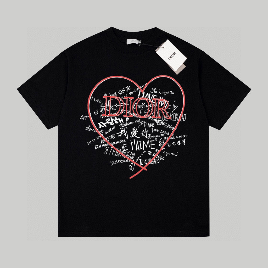 Heart I Love You Printed T-Shirt