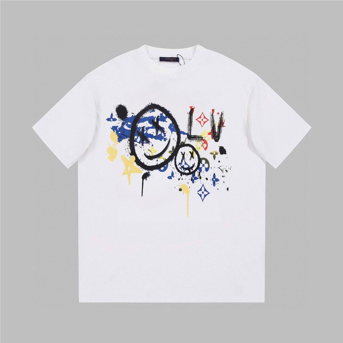 Smiley Messy Printed T-Shirt