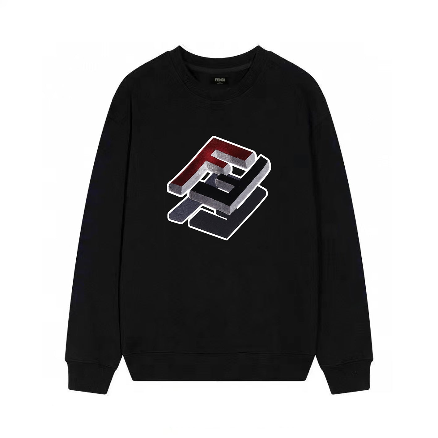 3D "FF" Print Sweatshirt