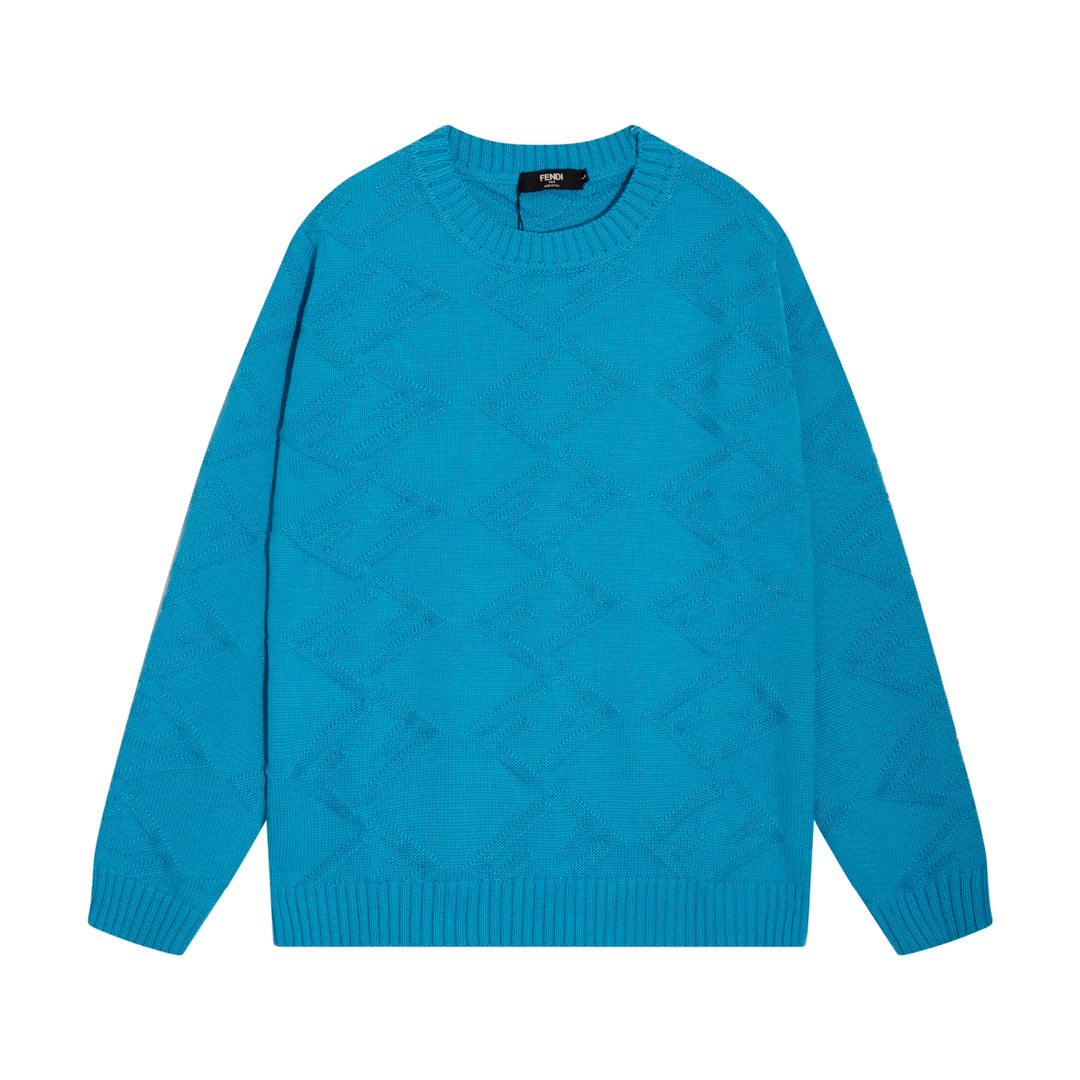 0909 Crew-neck wool knit sweater