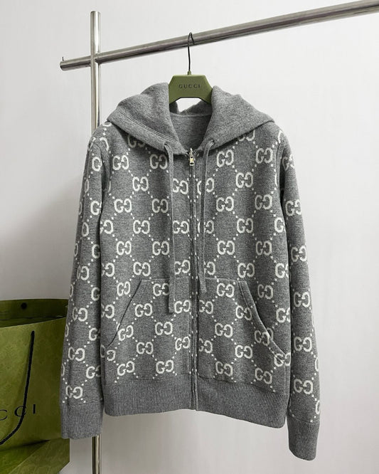 Full printed hooded cardigan（Double -sided to wear）