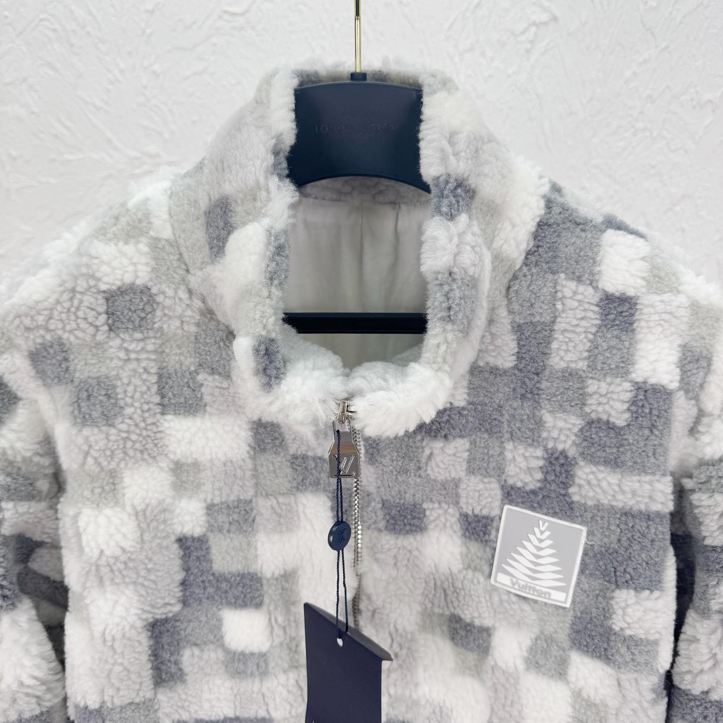 Individually designed plaid fleece jacket