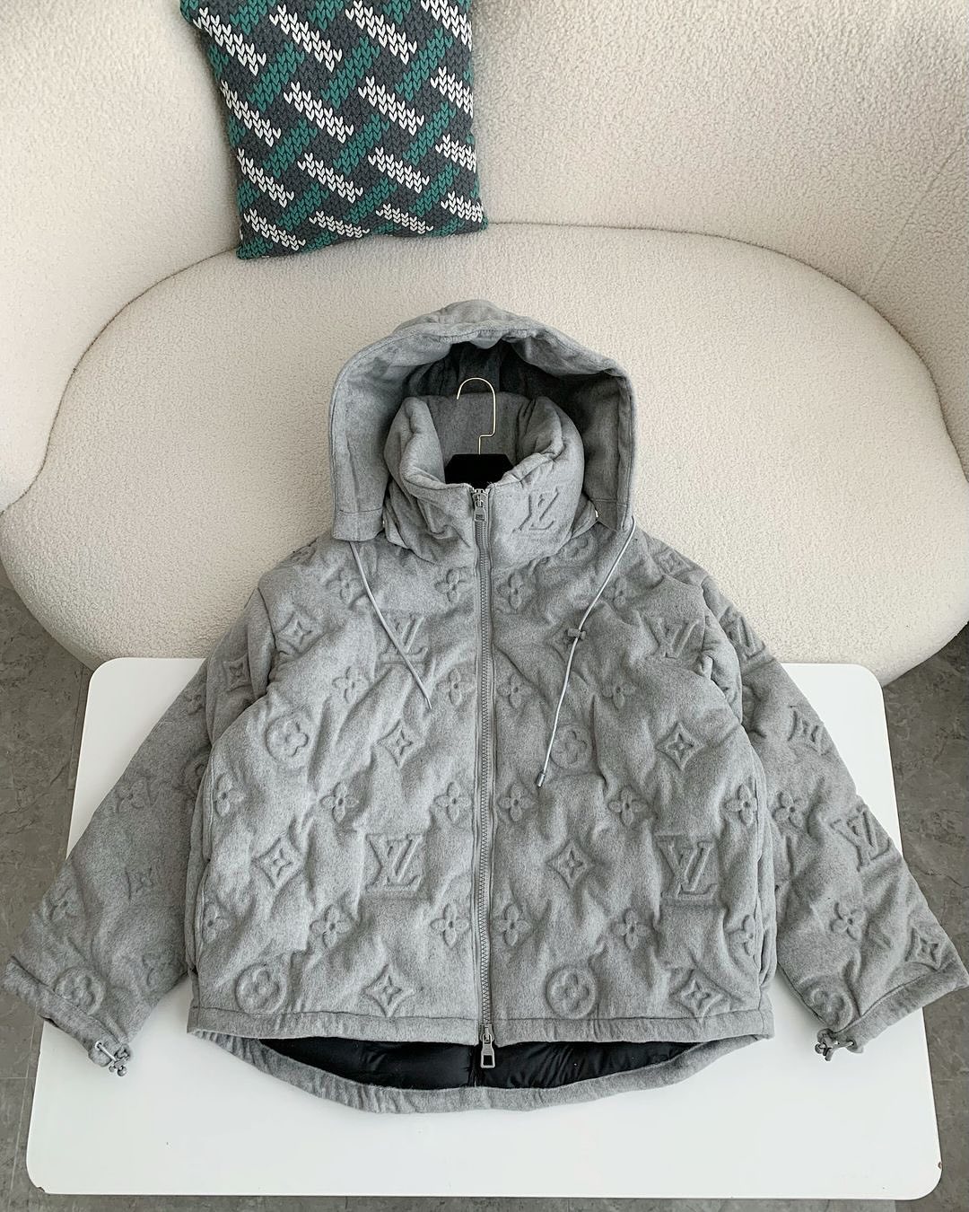 Design sense hooded cotton-padded coat