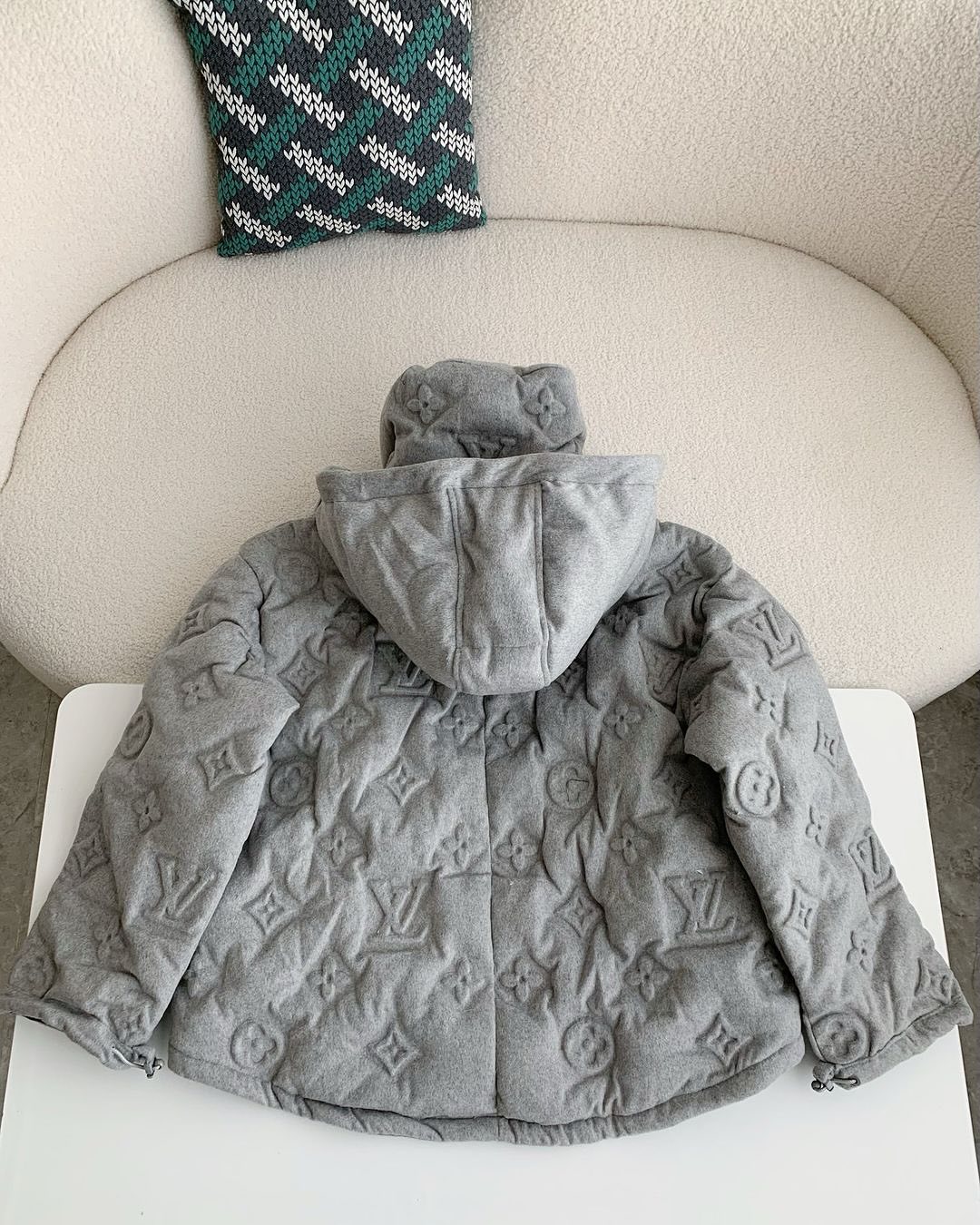 Design sense hooded cotton-padded coat