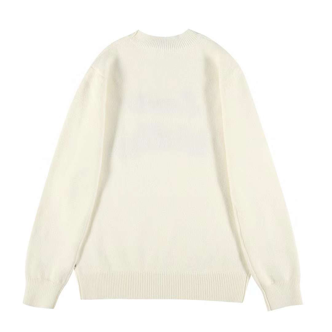 Alphabet printed cashmere sweater