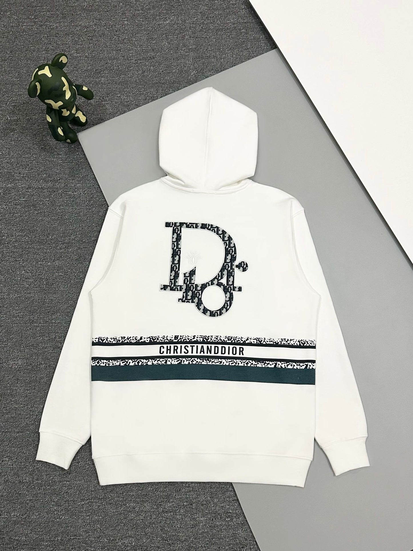 1105 New heavy industry wool ring three-dimensional printing hoodie