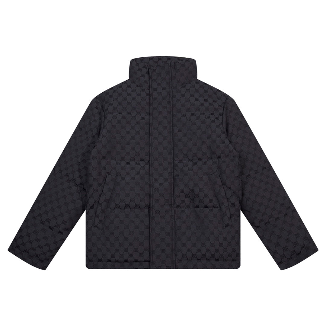 1021 New jacquard fabric down jacket